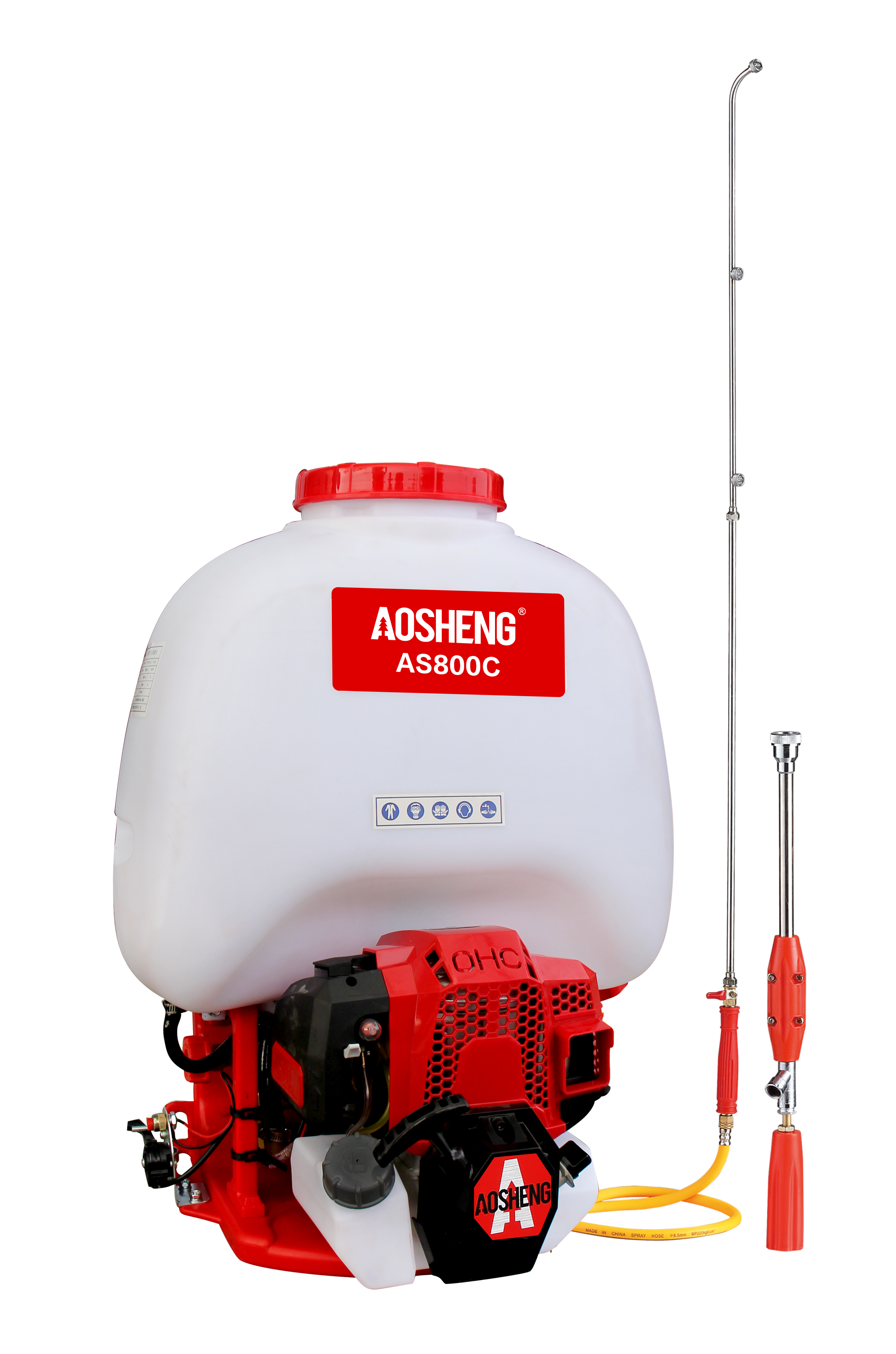 Os pulverizadores de energia a gasolina vêm em uma variedade de tamanhos e desenhos